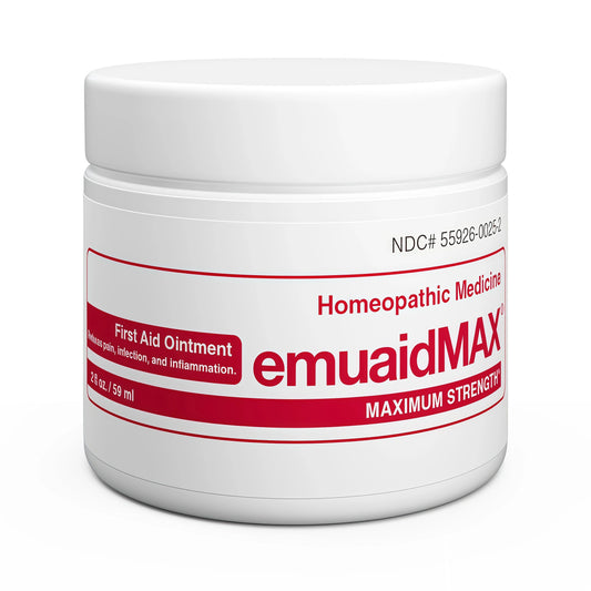 Emuaid EMUAIDMAX Ointment for Itchy Skin, Maximum Strength Treatment for Athlete's Foot, Psoriasis, Jock Itch, Rash, Eczema, Cold Sores, Blisters, and Yeast Infection 2oz